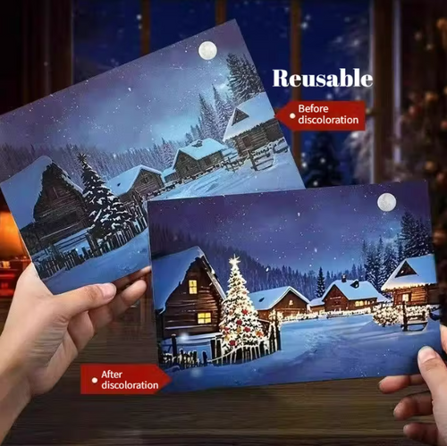 Magic Temperature-Reveal Christmas Card